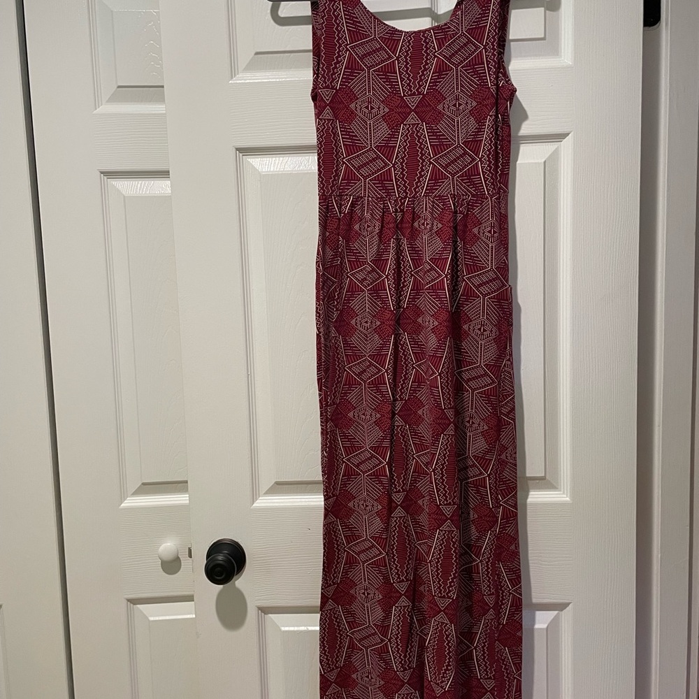 Mata Traders Women's Geometric Maxi Dress S Boho Fair Trade Hippie Babydoll Soft - Picture 3 of 11